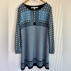 Max Studio Light Blue Long Sleeve Dress Size Small